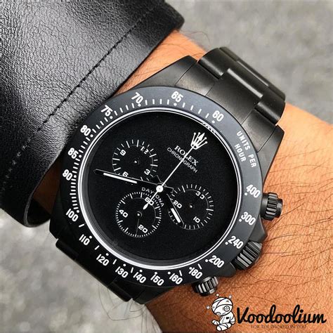 matte black rolex daytona for sale|Rolex daytona black.